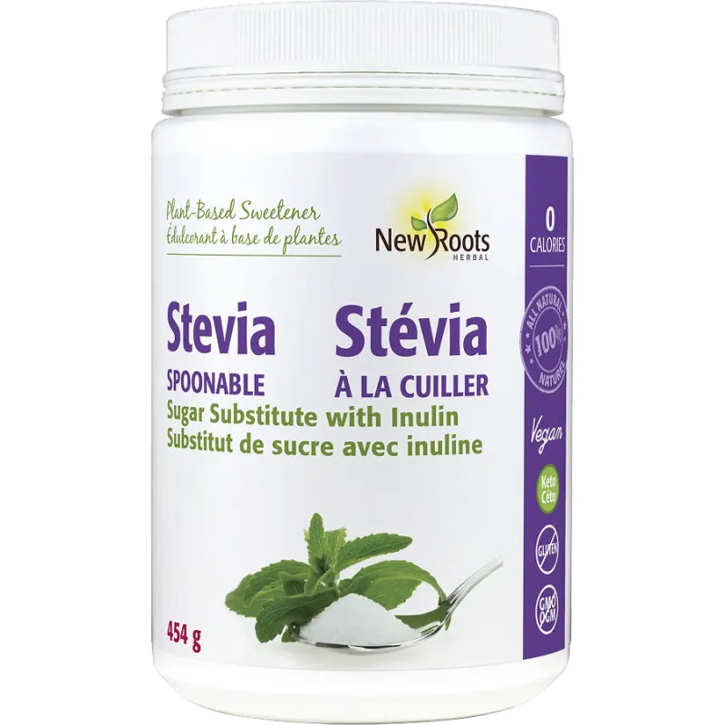 New Roots Stevia Sugar Spoonable 454 g | 每天不同折扣, 全网最低价格 | 种类齐全的保健品店铺 VITASHOP, 只有你想不到, 没有你买不到 !