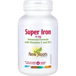 New Roots Super Iron 15 mg Advanced Formula 90 Capsules | Unbeatable Prices, Daily Deals | VITASHOP