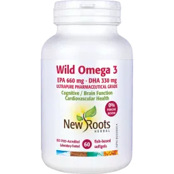 New Roots Wild Omega 3 EPA 660 mg DHA 330 mg 60 Softgels | 每天不同折扣, 全网最低价格 | 种类齐全的保健品店铺 VITASHOP, 只有你想不到, 没有你买不到 !