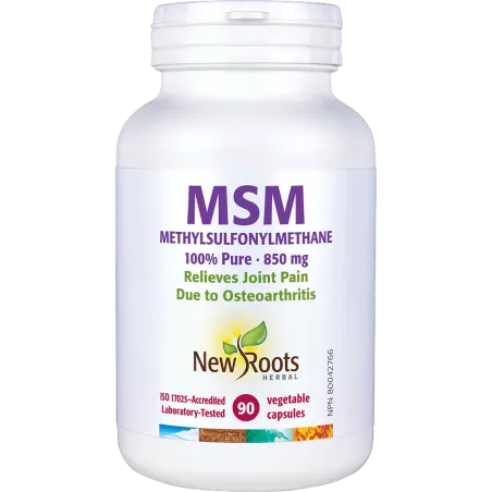 New Roots 뉴 루츠 MSM 메틸설포닐메탄 100% 순수 850 mg 90 캡슐 | 매일 업데이트되는 특가 상품 | VITASHOP