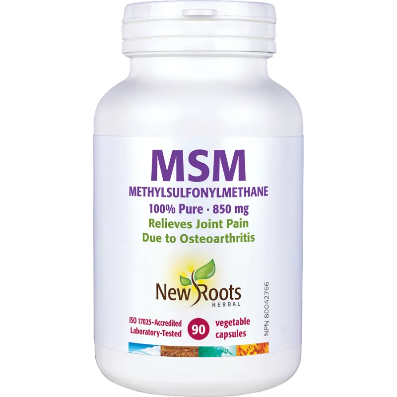 New Roots MSM Methylsulfonylmethane 100% Pure 850 mg 90 Capsules | 每天不同折扣, 全网最低价格 | 种类齐全的保健品店铺 VITASHOP, 只有你想不到, 没有你买不到 !