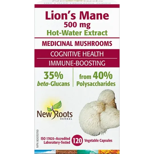 New Roots Lion’s Mane  120 Capsules | 每天不同折扣, 全网最低价格 | 种类齐全的保健品店铺 VITASHOP, 只有你想不到, 没有你买不到 !