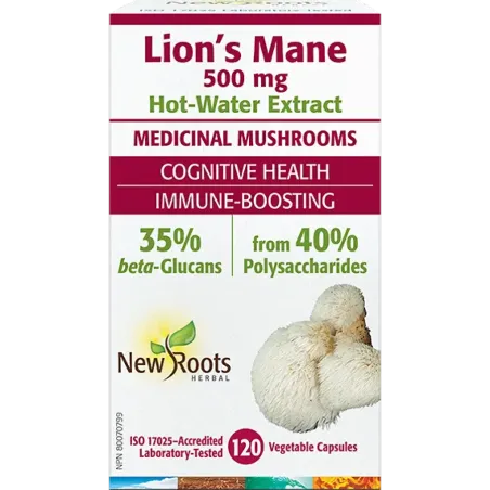 New Roots Lion’s Mane  120 Capsules | 每天不同折扣, 全网最低价格 | 种类齐全的保健品店铺 VITASHOP, 只有你想不到, 没有你买不到 !