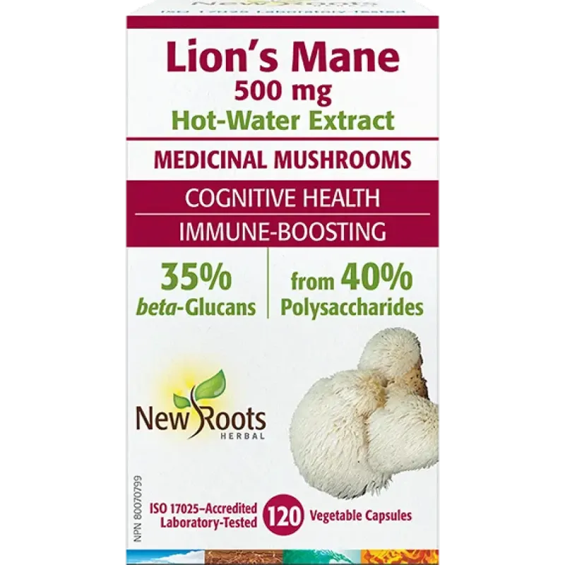 New Roots Lion’s Mane  120 Capsules | 每天不同折扣, 全网最低价格 | 种类齐全的保健品店铺 VITASHOP, 只有你想不到, 没有你买不到 !
