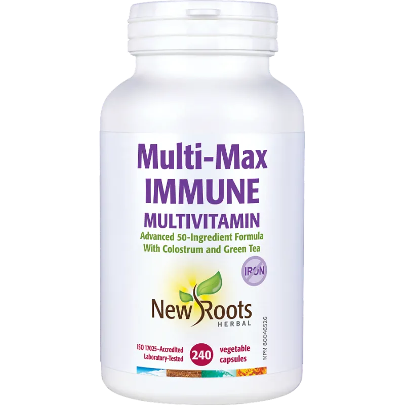 New Roots 뉴 루츠 Multi-Max Immune 종합 비타민 240 캡슐 | 매일 업데이트되는 특가 상품 | VITASHOP