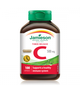 Jamieson Vitamin C 500 mg Timed Release 100 Capsules | Unbeatable Prices, Daily Deals | VITASHOP