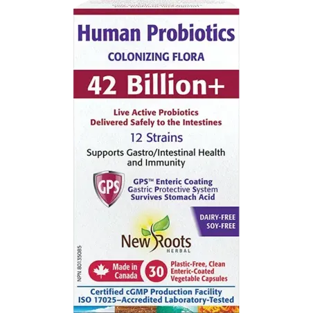 New Roots Human Probiotics 30 Capsules | Unbeatable Prices, Daily Deals | VITASHOP