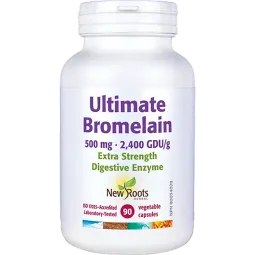 New Roots Ultimate Bromelain 500 mg Double Strength 90 Capsules | Unbeatable Prices, Daily Deals | VITASHOP