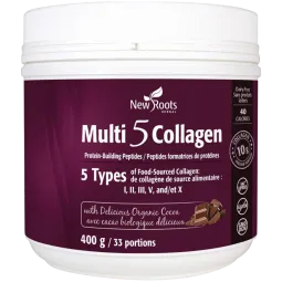 New Roots Multi 5 Collagen with Delicious Organic Cocoa 400 g | 每天不同折扣, 全网最低价格 | 种类齐全的保健品店铺 VITASHOP, 只有你想不到, 没有你买不到 !