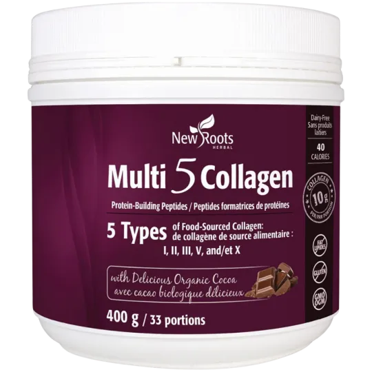 New Roots Multi 5 Collagen with Delicious Organic Cocoa 400 g | 每天不同折扣, 全网最低价格 | 种类齐全的保健品店铺 VITASHOP, 只有你想不到, 没有你买不到 !