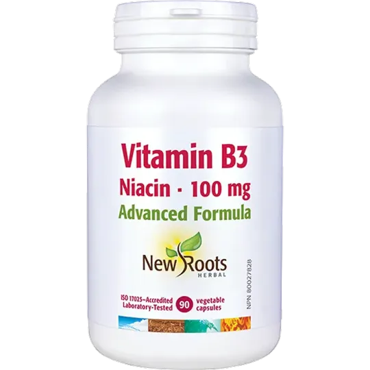 New Roots Vitamin B3 Niacin 100 mg Advanced Formula 90 Capsules | Unbeatable Prices, Daily Deals | VITASHOP