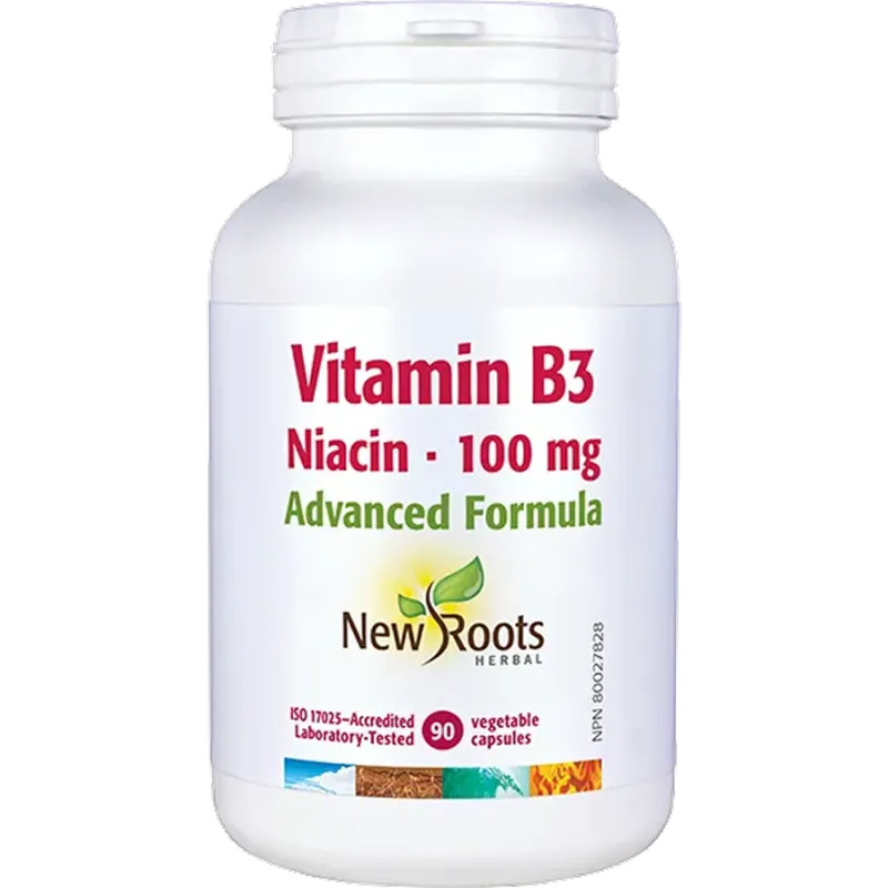 New Roots Vitamin B3 Niacin 100 mg Advanced Formula 90 Capsules | Unbeatable Prices, Daily Deals | VITASHOP