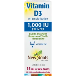 New Roots Vitamin D3 Liquid 1,000 IU 15 ml | Unbeatable Prices, Daily Deals | VITASHOP