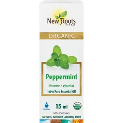 Peppermint Essential Oil 100% Pure Certified Organic 15 ml | Safest & Easiest Shopping Vitamins Online | VITASHOP