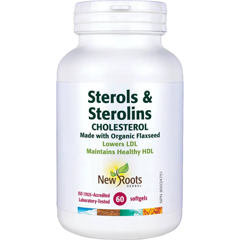 New Roots Sterols & Sterolins Cholesterol 60 Softgels | 每天不同折扣, 全网最低价格 | 种类齐全的保健品店铺 VITASHOP, 只有你想不到, 没有你买不到 !