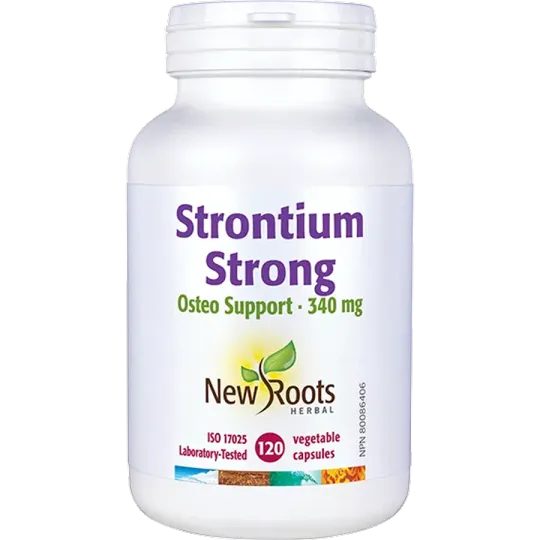 New Roots Strontium Strong Osteo Support 340 mg 120 Capsules | 每天不同折扣, 全网最低价格 | 种类齐全的保健品店铺 VITASHOP, 只有你想不到, 没有你买不到 !