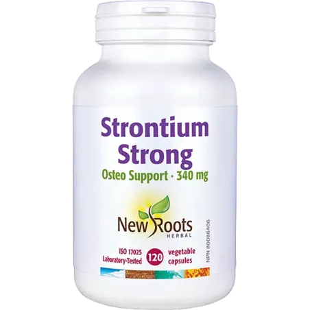 New Roots Strontium Strong Osteo Support 340 mg 120 Capsules | Unbeatable Prices, Daily Deals | VITASHOP