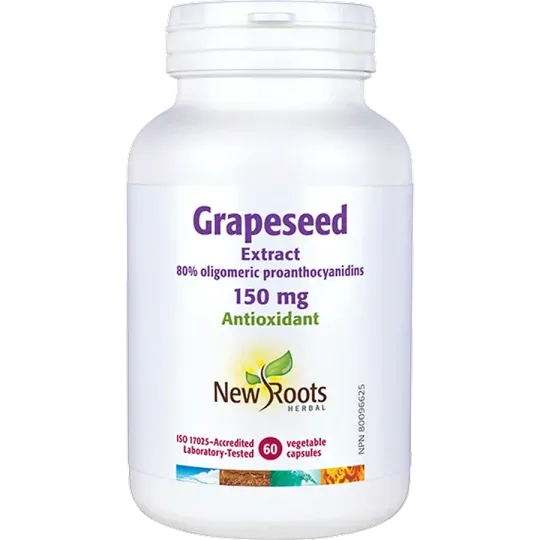 New Roots Grapeseed Extract 100 mg 60 Capsules | 每天不同折扣, 全网最低价格 | 种类齐全的保健品店铺 VITASHOP, 只有你想不到, 没有你买不到 !