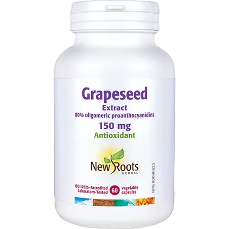 New Roots Grapeseed Extract 100 mg 60 Capsules | 每天不同折扣, 全网最低价格 | 种类齐全的保健品店铺 VITASHOP, 只有你想不到, 没有你买不到 !