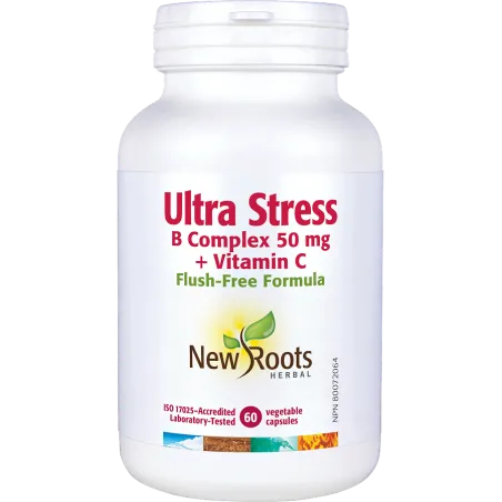 New Roots Ultra Stress B Complex 50 mg + Vitamin C 60 Capsules | 每天不同折扣, 全网最低价格 | 种类齐全的保健品店铺 VITASHOP, 只有你想不到, 没有你买不到 !