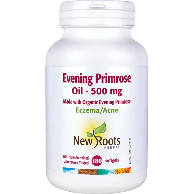 New Roots Evening Primrose Oil 500 mg Organic 180 Softgels | 每天不同折扣, 全网最低价格 | 种类齐全的保健品店铺 VITASHOP, 只有你想不到, 没有你买不到 !