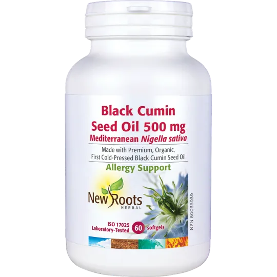 New Roots Black Cumin Seed Oil 500 mg 60 Softgels | 每天不同折扣, 全网最低价格 | 种类齐全的保健品店铺 VITASHOP, 只有你想不到, 没有你买不到 !