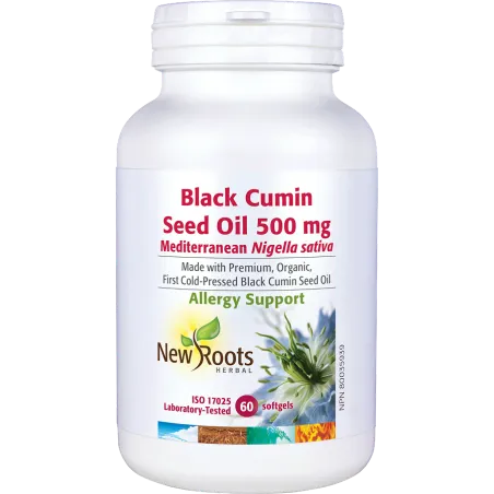 New Roots Black Cumin Seed Oil 500 mg 60 Softgels | Unbeatable Prices, Daily Deals | VITASHOP