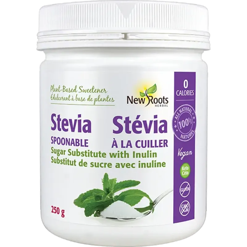 New Roots Stevia Sugar Spoonable 250 g | 每天不同折扣, 全网最低价格 | 种类齐全的保健品店铺 VITASHOP, 只有你想不到, 没有你买不到 !