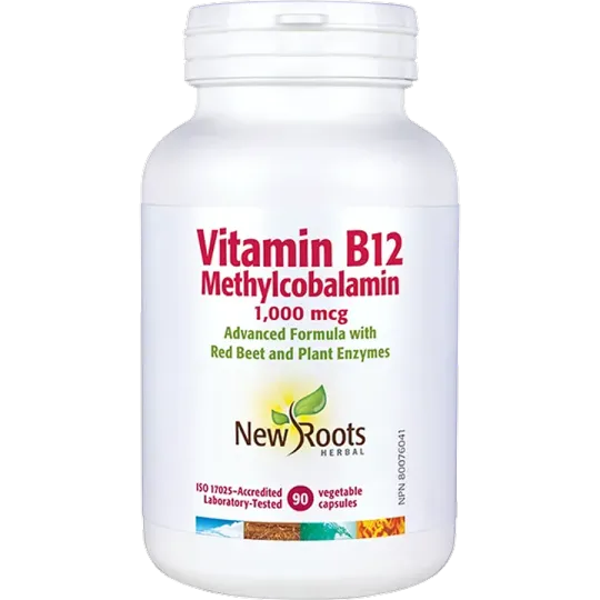 New Roots Vitamin B12 Methylcobalamin 1,000 mcg 90 Capsules | 每天不同折扣, 全网最低价格 | 种类齐全的保健品店铺 VITASHOP, 只有你想不到, 没有你买不到 !