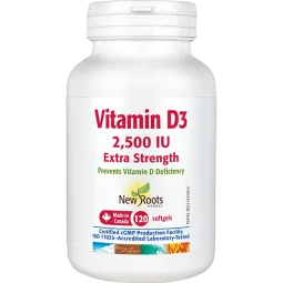 New Roots Vitamin D3 2,500 IU Extra Strength 120 Softgels | 每天不同折扣, 全网最低价格 | 种类齐全的保健品店铺 VITASHOP, 只有你想不到, 没有你买不到 !