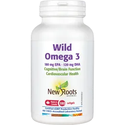 New Roots Wild Omega 3 180 mg EPA 120 mg DHA 180 Softgels | 每天不同折扣, 全网最低价格 | 种类齐全的保健品店铺 VITASHOP, 只有你想不到, 没有你买不到 !