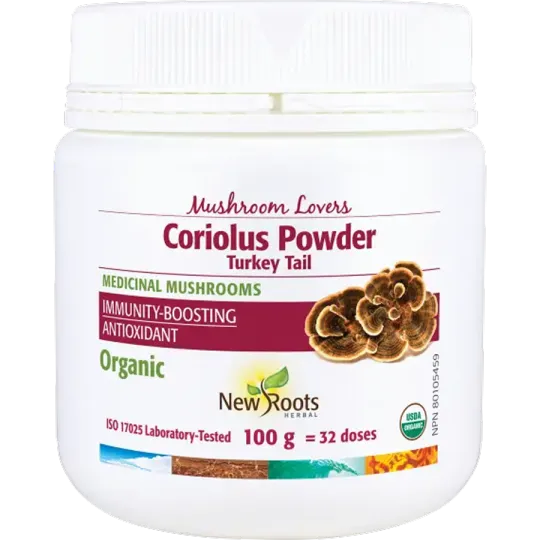 New Roots Coriolus Powder Turkey Tail 100 g | 每天不同折扣, 全网最低价格 | 种类齐全的保健品店铺 VITASHOP, 只有你想不到, 没有你买不到 !