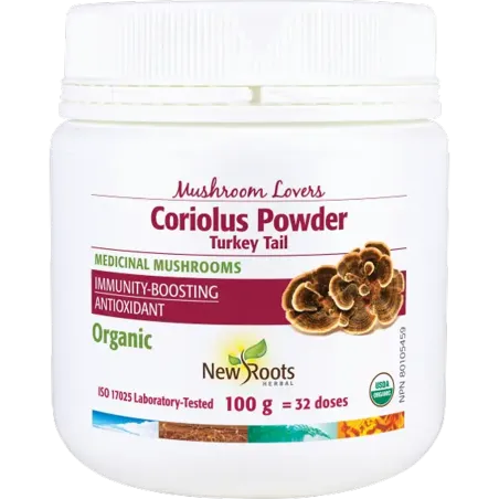 New Roots Coriolus Powder Turkey Tail 100 g | 每天不同折扣, 全网最低价格 | 种类齐全的保健品店铺 VITASHOP, 只有你想不到, 没有你买不到 !