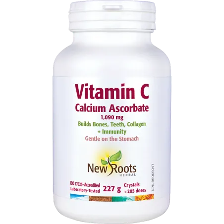 New Roots Vitamin C  Calcium Ascorbate 227 g | Unbeatable Prices, Daily Deals | VITASHOP