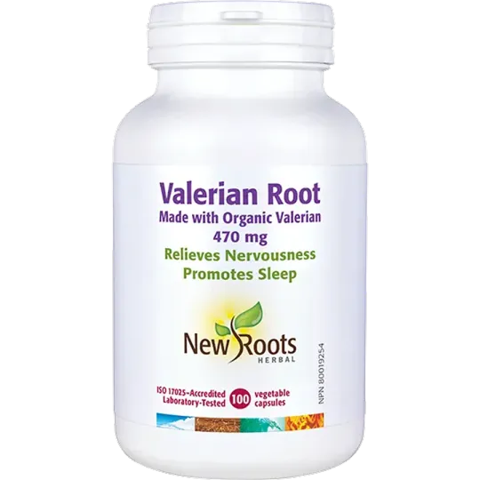 New Roots Valerian Root 470 mg 100 Capsules | Unbeatable Prices, Daily Deals | VITASHOP