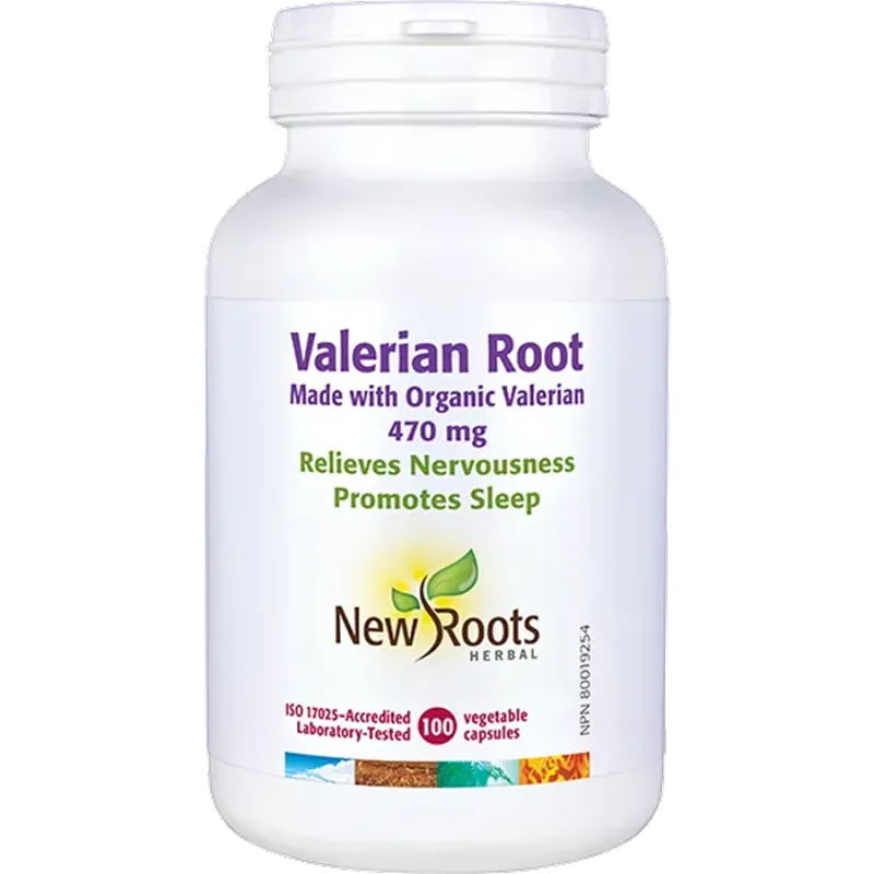 New Roots Valerian Root 470 mg 100 Capsules | Unbeatable Prices, Daily Deals | VITASHOP