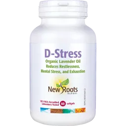New Roots 뉴 루츠 D-Stress 유기농 라벤더 오일 60 소프트젤 | 매일 업데이트되는 특가 상품 | VITASHOP