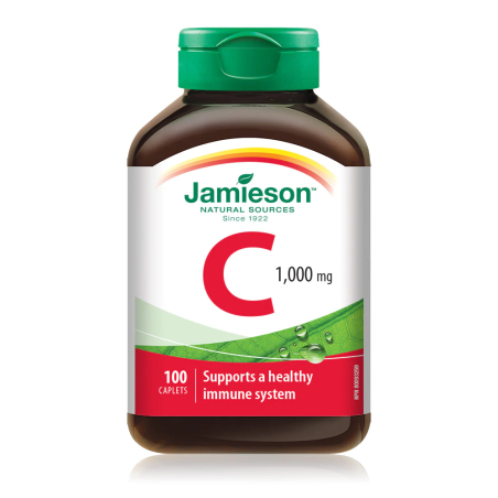 Jamieson Vitamin C 1000 mg 100 Caplets | Unbeatable Prices, Daily Deals | VITASHOP