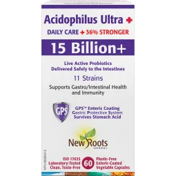 New Roots Acidophilus Ultra + 15 billion 60 Capsules | 每天不同折扣, 全网最低价格 | 种类齐全的保健品店铺 VITASHOP, 只有你想不到, 没有你买不到 !