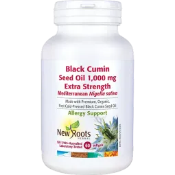 New Roots Black Cumin Seed Oil 1,000 mg Extra Strength 60 Softgels | Unbeatable Prices, Daily Deals | VITASHOP