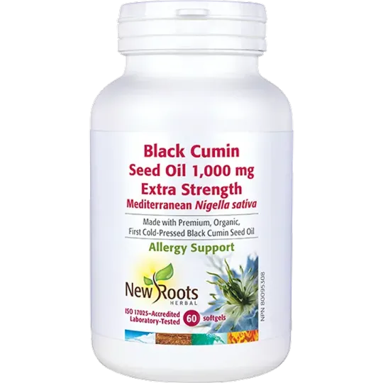 New Roots Black Cumin Seed Oil 1,000 mg Extra Strength 60 Softgels | Unbeatable Prices, Daily Deals | VITASHOP