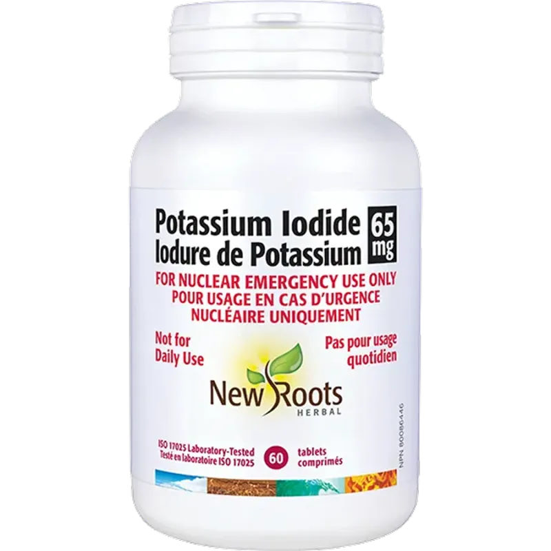 Potassium Iodide 65 mg 60 Tablets | Safest & Easiest Shopping Vitamins Online | VITASHOP