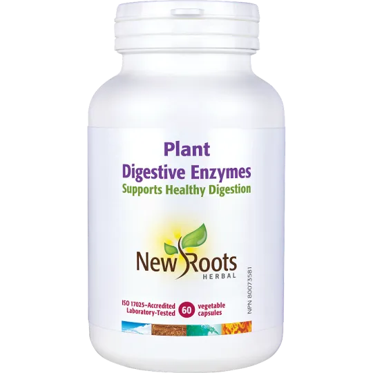 New Roots Plant Digestive Enzymes 60 Capsules | Unbeatable Prices, Daily Deals | VITASHOP