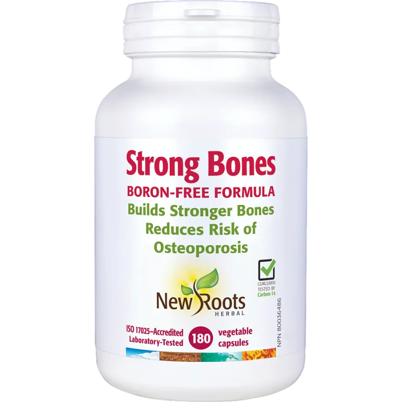 New Roots Strong Bones Boron-Free Formula 180 Capsules | 每天不同折扣, 全网最低价格 | 种类齐全的保健品店铺 VITASHOP, 只有你想不到, 没有你买不到 !