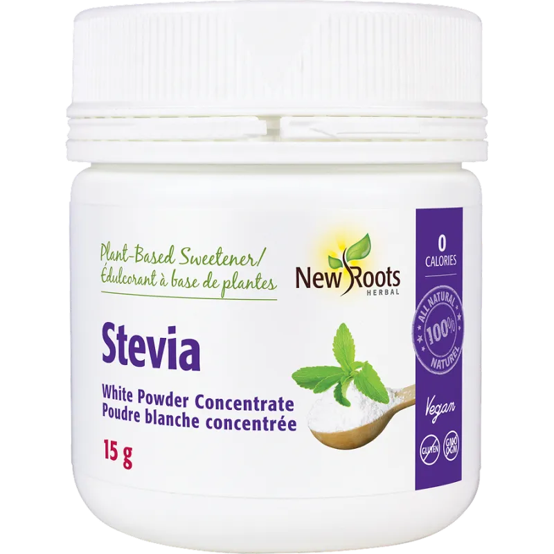 New Roots Stevia White Powder Concentrate 15 g | 每天不同折扣, 全网最低价格 | 种类齐全的保健品店铺 VITASHOP, 只有你想不到, 没有你买不到 !
