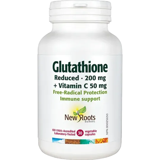 New Roots Glutathione Reduced 200 mg + Vitamin C 50 mg 30 Capsules | 每天不同折扣, 全网最低价格 | 种类齐全的保健品店铺 VITASHOP, 只有你想不到, 没有你买不到 !