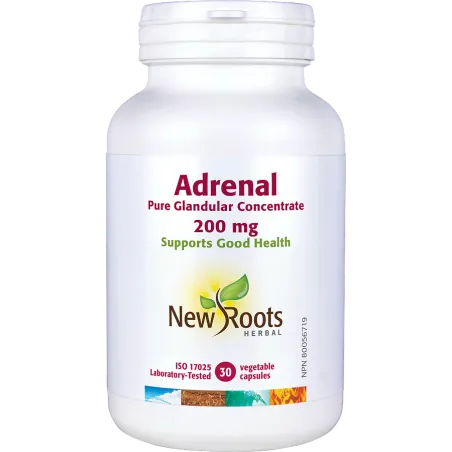 New Roots Adrenal Pure Glandular Concentrate 200 mg 30 Capsules | 每天不同折扣, 全网最低价格 | 种类齐全的保健品店铺 VITASHOP, 只有你想不到, 没有你买不到 !