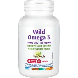 New Roots Wild Omega 3 180 mg EPA 120 mg DHA 60 Softgels | 每天不同折扣, 全网最低价格 | 种类齐全的保健品店铺 VITASHOP, 只有你想不到, 没有你买不到 !