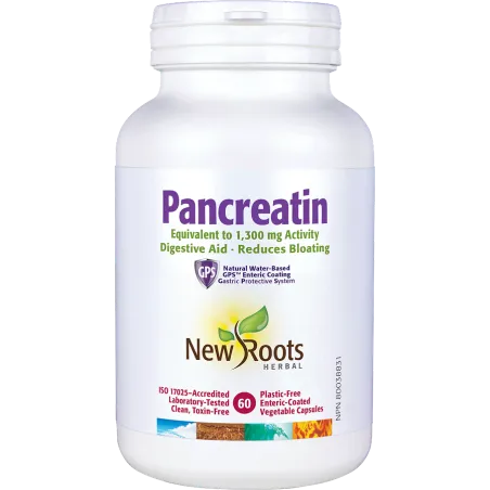 New Roots Pancreatin 1,300 mg 60 Capsules | 每天不同折扣, 全网最低价格 | 种类齐全的保健品店铺 VITASHOP, 只有你想不到, 没有你买不到 !