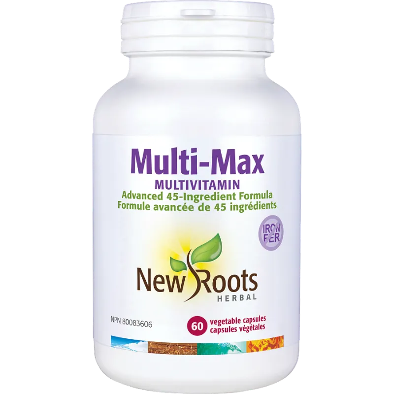 New Roots Multi-Max Multivitamin 60 Capsules | 每天不同折扣, 全网最低价格 | 种类齐全的保健品店铺 VITASHOP, 只有你想不到, 没有你买不到 !